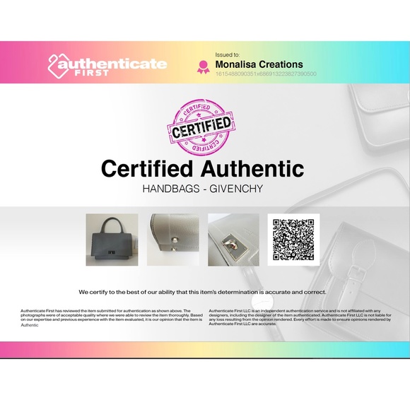 Givenchy Mini Shark Tooth Bag Satchel Top Handle Gray Leather SHW with COA - Picture 15 of 15